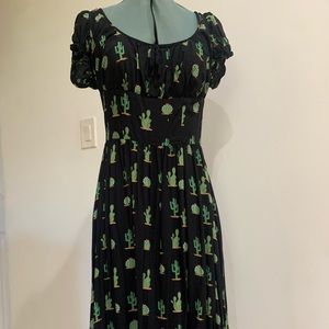 Collectif Cactus Print Dress